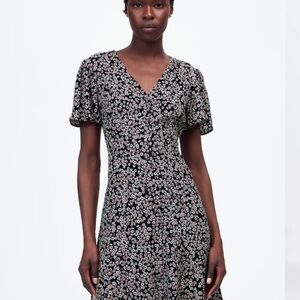 Madewell Flutter-Sleeve Mini Dress in Floral